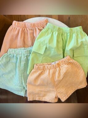 24m-2t shorts bundle gingham boutique